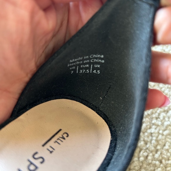 CALL IT SPRING- lightly worn block heels - Picture 3 of 3